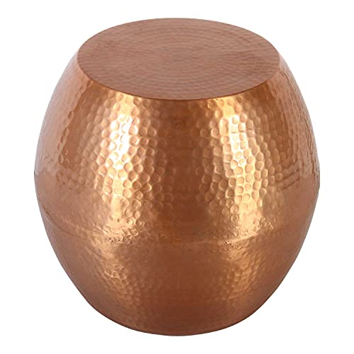 Moroccan Side Table | Copper Stool | Hammered Finish | Casa Moro