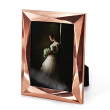 Load image into Gallery viewer, Copper, Rose-Gold Photo Frame | 7x5 | Geometric Design 
