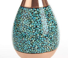 Load image into Gallery viewer, Modern Vase | Copper &amp; Turquoise | 25cm 
