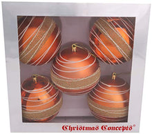 Load image into Gallery viewer, 5 Pack Copper &amp; Gold Baubles | Christmas Decoration 
