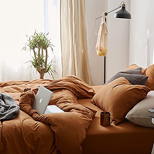 Caramel Pumpkin Copper Duvet Cover Set | Bedding Set | Quilt Cover 
