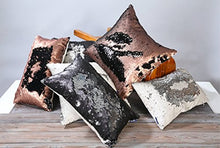 Load image into Gallery viewer, Decorative Scatter Cushion | Copper &amp; Black Cushion Cover
