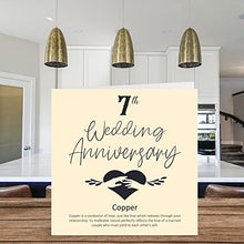 Load image into Gallery viewer, 7th Wedding Anniversary Card | Copper 

