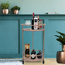 Load image into Gallery viewer, Copper Drinks Trolley | Rose Gold 
