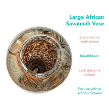 Load image into Gallery viewer, Handmade Mouthblown Vase | Copper, Gold, Brown 
