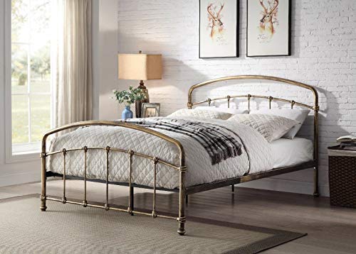 Luxury Antique Brass Copper Metal Bed Frame | Industrial Style | 5ft King Size
