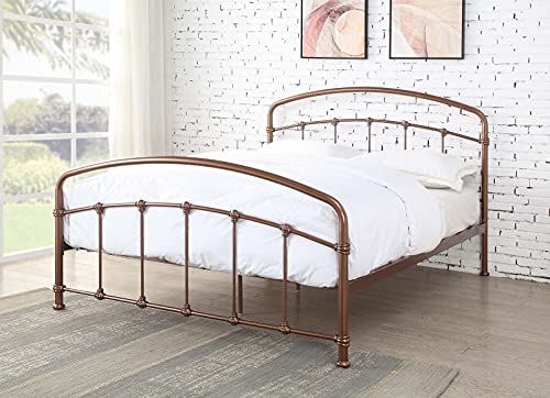 Copper Rose-Gold Bed Frame | Double | Industrial Metal Bed Frame | ADHW