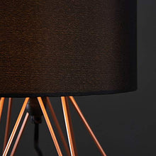 Load image into Gallery viewer, Table Lamp | Copper Effect Geometric Base
