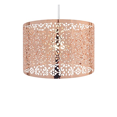 Copper Light Shade With Cut Out Pattern | Large 29cmCopper Light Shade With Cut Out Pattern | Large 29cm | Moroccan Style 