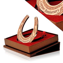 Load image into Gallery viewer, Copper Wedding Gifts | 7 Years Anniversary | Copper Horseshoe

