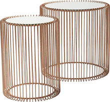 Load image into Gallery viewer, Round Copper Side Tables | Steel 
