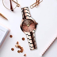 Load image into Gallery viewer, CIVO Copper &amp; Rose-Gold Watch For Women
