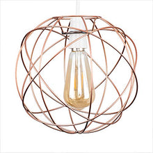 Load image into Gallery viewer, MiniSun | Copper Atom Design Metal Basket Cage Ceiling Pendant Light Shade
