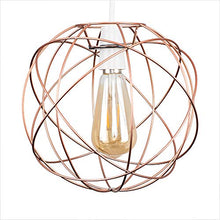 Load image into Gallery viewer, MiniSun | Copper Atom Design Metal Basket Cage Ceiling Pendant Light Shade
