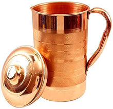 Load image into Gallery viewer, Pure Copper Jug | Pitcher | Water | 1250ml
