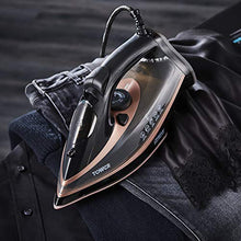 Load image into Gallery viewer, Tower T22013 | Black &amp; Copper Rose-Gold Steam Iron
