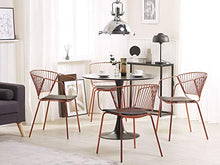 Load image into Gallery viewer, Modern Set Of Copper Dining Chairs 
