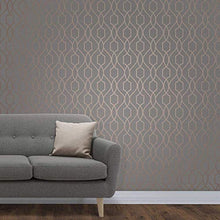 Load image into Gallery viewer, Beautiful Wallpaper | Grey &amp; Copper | Fine Decor Wallcoverings 
