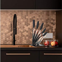 Load image into Gallery viewer, Copper &amp; Rose Gold Knife Set 
