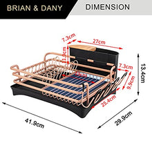 Load image into Gallery viewer, Copper &amp; Black Dish Drying Rack 
