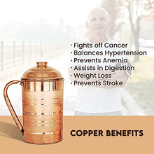 Load image into Gallery viewer, Copper Water Jug | Health Benefits Copper Water 
