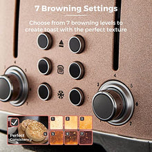 Load image into Gallery viewer, 4 Slice Toaster | Copper | Blush Pink | Tower 
