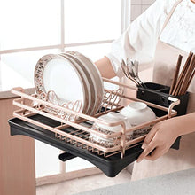 Load image into Gallery viewer, Copper &amp; Black | Modern Dish Drainer | Dish Rack 
