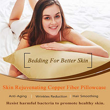 Load image into Gallery viewer, Skin Rejuvenating Copper Pillowcase 
