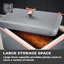 Load image into Gallery viewer, Large Capacity Bread Bin | Copper &amp; Grey 
