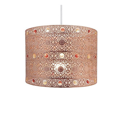 Copper Gem Moroccan Style Chandelier Ceiling Light Shade
