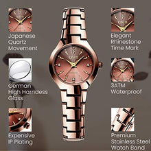 Load image into Gallery viewer, Beautiful Ladies Copper &amp; Rose Gold Watch 
