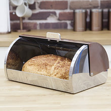 Load image into Gallery viewer, Copper &amp; Stainless Steel Roll Top Bread Bin | Morphy Richards 
