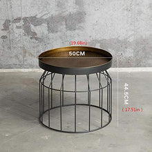 Load image into Gallery viewer, Antique Copper Metal Wire Side Table 
