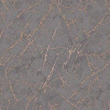 Load image into Gallery viewer, Fine Decor | Metallic Marble Wallpaper | Charcoal &amp; Copper | FD42267
