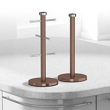 Load image into Gallery viewer, Morphy Richards | Copper Mug Tree &amp; Kitchen Roll Holder 
