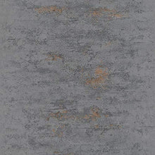 Load image into Gallery viewer, Concrete Industrial Stone Metallic Copper Wallpaper | Grey &amp; Copper | Grandeco
