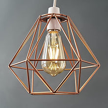 Load image into Gallery viewer, Copper Wire Pendant Shade | Geometric Shape 
