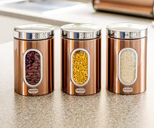 Load image into Gallery viewer, Shiny Copper Storage Jars | Set Of 3 
