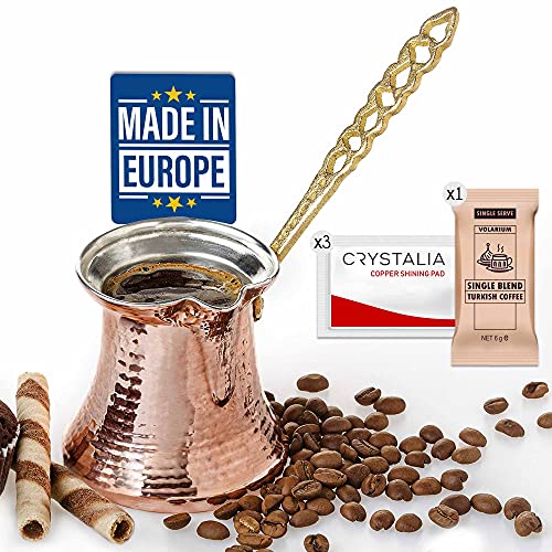 Turkish Coffee Pot | Premium Quality Handmade | Hammered Copper Pot