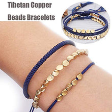 Load image into Gallery viewer, Copper Bracelet | Blue Threads | Tibetan Buddhist Bracelet 
