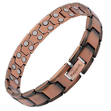 Load image into Gallery viewer, MagnetRX® Pure Copper Magnetic Bracelet | Adjustable Length | Men
