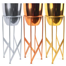 Load image into Gallery viewer, Metallic Copper Plant Stand | &amp; Pot 
