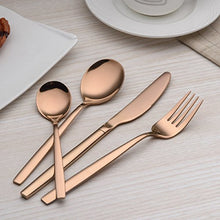 Load image into Gallery viewer, 24 Piece | Copper Cutlery Set 
