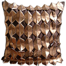 Load image into Gallery viewer, The HomeCentric | Copper Cushion Cover | 3D Metallic | 40x40 cm 
