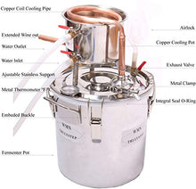 Load image into Gallery viewer, Copper Alcohol Wine Moonshine Still | 12 litres | Spirits Boiler Water Oil Brewing Whisky Distiller Kit
