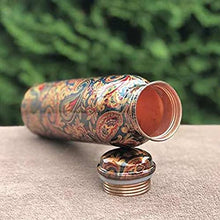 Load image into Gallery viewer, 100% Copper Water Bottle | Patterned 
