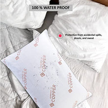 Load image into Gallery viewer, 100% Waterproof Copper Infused Pillow Protector 
