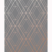 Load image into Gallery viewer, World Of Wallpaper | Copper &amp; Charcoal

