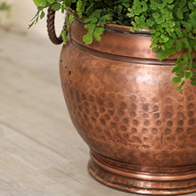 Load image into Gallery viewer, Copper Plant Pot | Hammered Finish 
