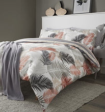 Load image into Gallery viewer, Copper, Grey Fern Leaf Duvet Cover Set | Bedding 
